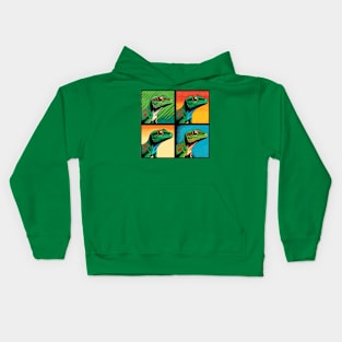 Giant Day Gecko Pop Art - Cool Lizard Kids Hoodie